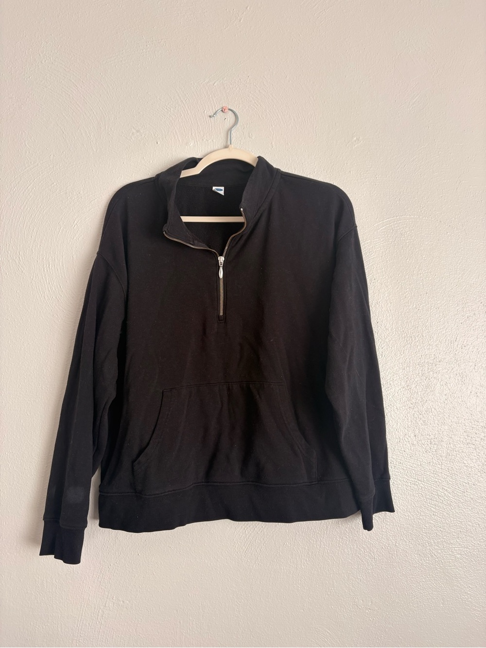 Old Navy Black Quarter-Zip Pullover Sweater